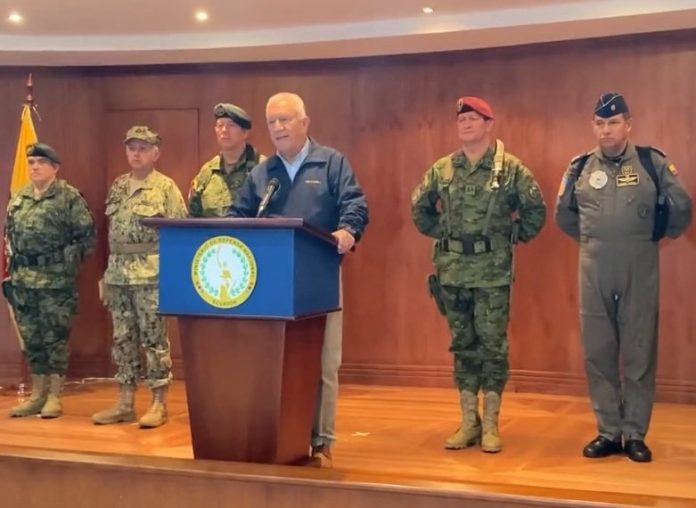 Luis Lara anuncia militarización de la seguridad