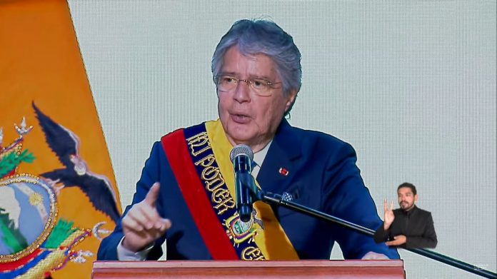 El Presidente de la República, dio su informe en el sur de Quito