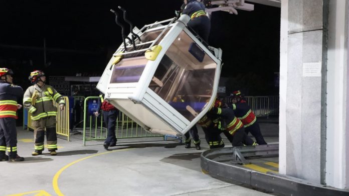 Cabina de Teleférico de Quito quedó sin electricidad