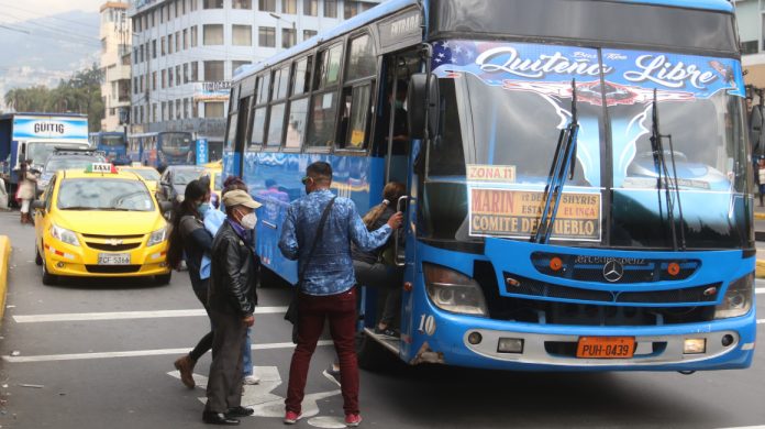 Servicio de transporte público de Quito.