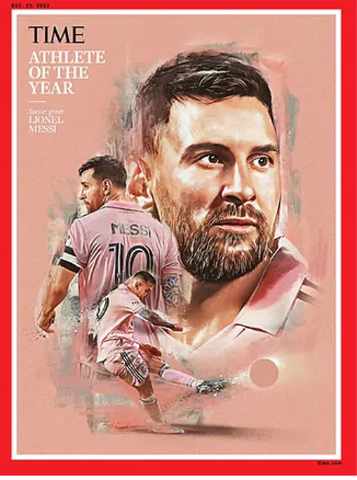 Messi es escogido como atleta del año por la revista TIME