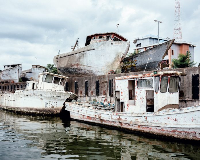 Abandoned boats at Kiashahr Port, northern Iran, taken in July 2022. Khashayar Javanmardi 2024 courtesy Loose Joints via CNN Newsource