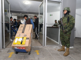 Las Fuerzas Armadas brindaran seguridad en los comicios electorales desde este jueves.