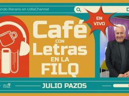 Entrevista con Julio Pasos durante la Feria Internacional del Libro sobre su obra Diccionario de las cocinas del Ecuador. Reflexiones sobre cultura culinaria, identidad alimentaria y la investigación detrás del libro.